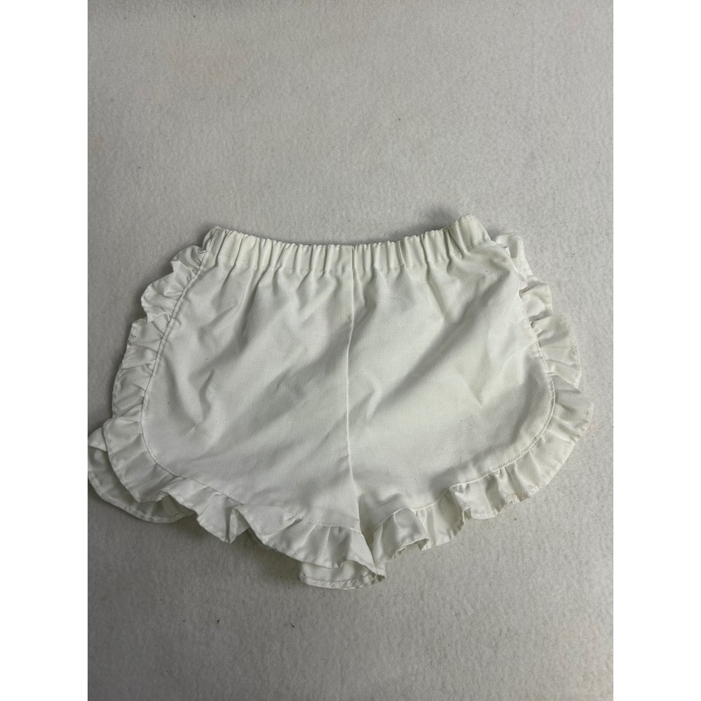 Vintage Coquette Cottagecore Buster Brown Toddler 4T White Ruffle Bloomers Short
